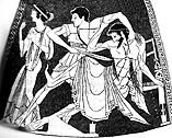 Орест убивает Эгисфа. 510 г. до н.э.