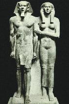 Статуя царя Микериноса и его супруги
